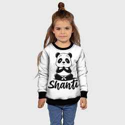 Свитшот детский Шанти панда, цвет: 3D-черный — фото 2
