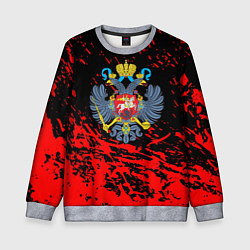 Свитшот детский Имперский греб России краски, цвет: 3D-меланж