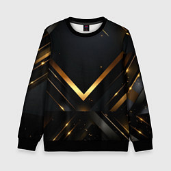 Детский свитшот Gold luxury black abstract