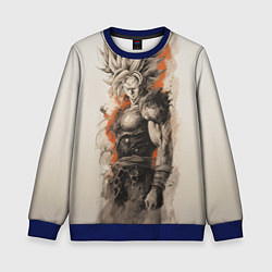 Свитшот детский Super Saiyan Goku, цвет: 3D-синий