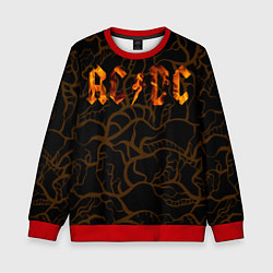 Детский свитшот Acdc back абстракция