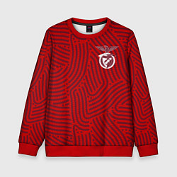 Свитшот детский Benfica отпечатки, цвет: 3D-красный