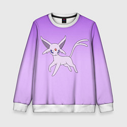 Детский свитшот Espeon Pokemon - розовая кошка покемон
