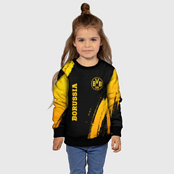 Свитшот детский Borussia - gold gradient вертикально, цвет: 3D-черный — фото 2