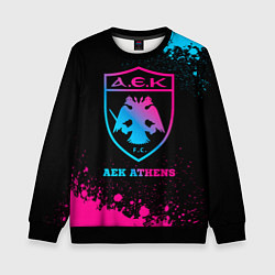 Детский свитшот AEK Athens - neon gradient