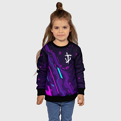 Свитшот детский Doom neon gaming, цвет: 3D-черный — фото 2