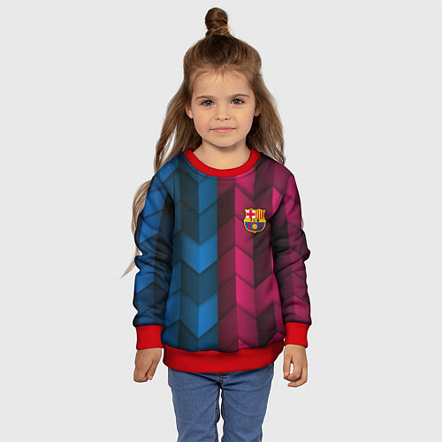 Детский свитшот Real Madrid sport uniform / 3D-Красный – фото 4