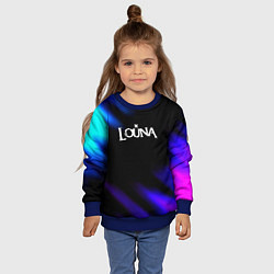 Свитшот детский Louna neon bend, цвет: 3D-синий — фото 2