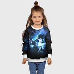Свитшот детский Юкио - Синий экзорцист, цвет: 3D-белый — фото 2