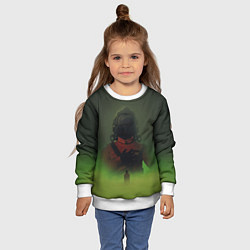 Свитшот детский Lethal Company: Green Fog, цвет: 3D-белый — фото 2