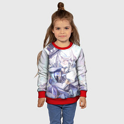 Свитшот детский Genshin Impact Furina hugs, цвет: 3D-красный — фото 2