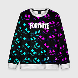 Детский свитшот Marshmello neon fortnite