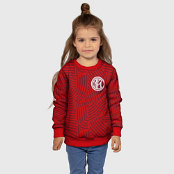 Свитшот детский Inter отпечатки, цвет: 3D-красный — фото 2