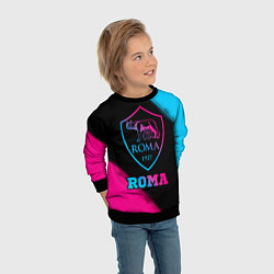 Свитшот детский Roma - neon gradient, цвет: 3D-черный — фото 2