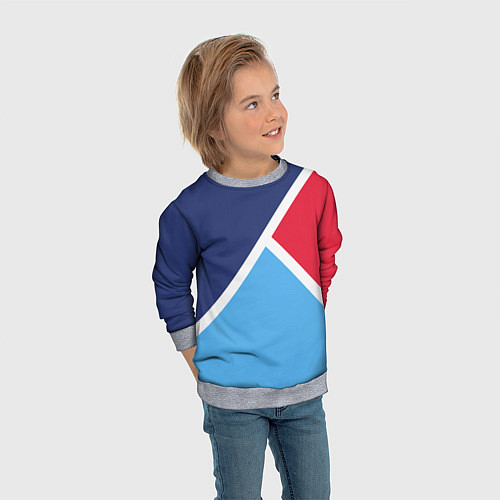 Детский свитшот Расцветка из 90 / 3D-Меланж – фото 3