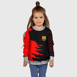 Свитшот детский Barcelona краски спорт, цвет: 3D-меланж — фото 2