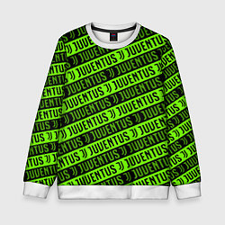 Детский свитшот Juventus green pattern sport