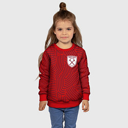 Свитшот детский West Ham отпечатки, цвет: 3D-красный — фото 2