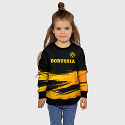 Свитшот детский Borussia - gold gradient посередине, цвет: 3D-черный — фото 2