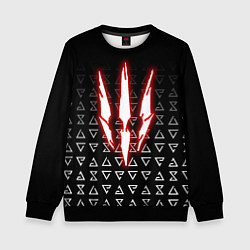 Детский свитшот The witcher - red logo
