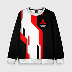 Свитшот детский Mitsubishi red uniform, цвет: 3D-белый