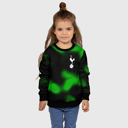 Детский свитшот Tottenham sport halftone / 3D-Черный – фото 4