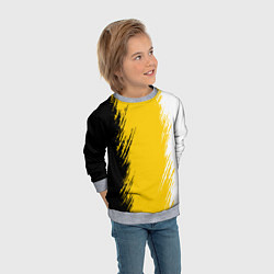 Свитшот детский Имперский флаг России штрихи, цвет: 3D-меланж — фото 2