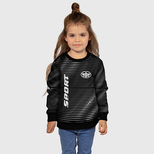 Детский свитшот FAW sport metal / 3D-Черный – фото 4