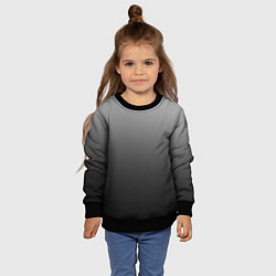 Свитшот детский От серого к черному оттенки серого, цвет: 3D-черный — фото 2