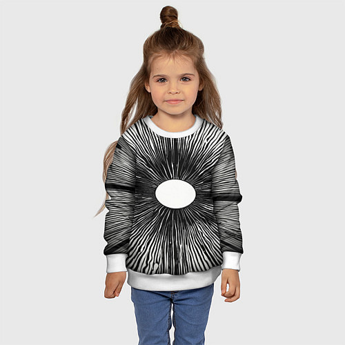 Детский свитшот Поглощение / 3D-Белый – фото 4