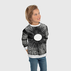 Свитшот детский Поглощение, цвет: 3D-белый — фото 2