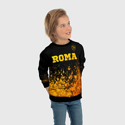 Свитшот детский Roma - gold gradient посередине, цвет: 3D-черный — фото 2