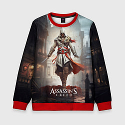 Свитшот детский Assassins creed старый город, цвет: 3D-красный