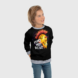 Свитшот детский Панк не умер, цвет: 3D-меланж — фото 2