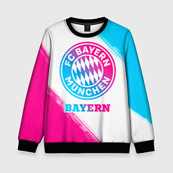 Детский свитшот Bayern neon gradient style