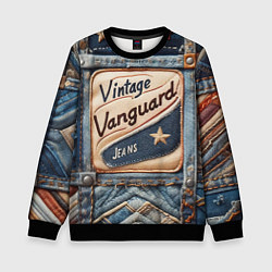 Детский свитшот Vintage vanguard jeans - patchwork