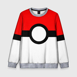 Свитшот детский Pokeball texture, цвет: 3D-меланж