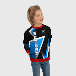 Свитшот детский Mercedes - blue metal, цвет: 3D-красный — фото 2
