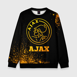 Детский свитшот Ajax - gold gradient
