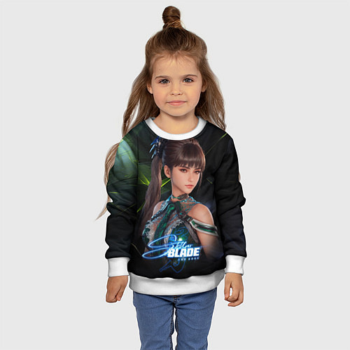 Детский свитшот Ева Stellar Blade / 3D-Белый – фото 4