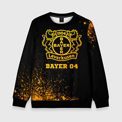 Детский свитшот Bayer 04 - gold gradient