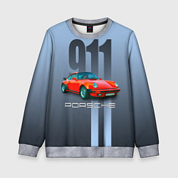 Детский свитшот Винтажный автомобиль Porsche 911 Carrera