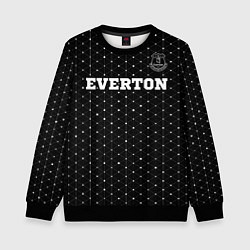 Детский свитшот Everton sport на темном фоне посередине