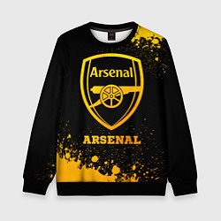 Детский свитшот Arsenal - gold gradient