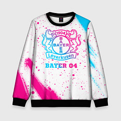 Детский свитшот Bayer 04 neon gradient style