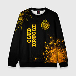 Детский свитшот Club Brugge - gold gradient вертикально