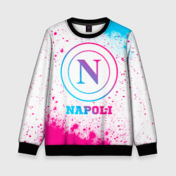 Свитшот детский Napoli neon gradient style, цвет: 3D-черный