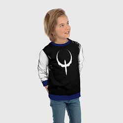 Свитшот детский Quake штрихи красок, цвет: 3D-синий — фото 2