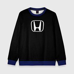 Свитшот детский Honda white logo, цвет: 3D-синий