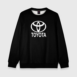 Детский свитшот Toyota white logo